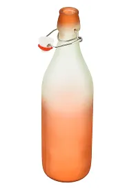 Machak Frosted Colorful Glass Water Bottles For Kitchen Fridge Home Decor 1 litre-thumb2