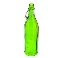 Machak Colhexa Glass Bottles With Cork 1litre, Kitchen Decoration (Green, 2 Pcs)-thumb3