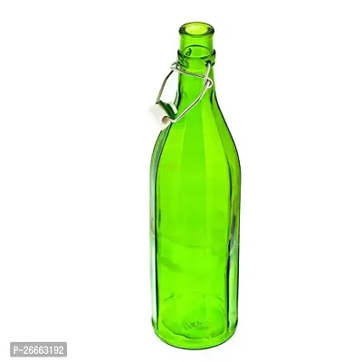 Machak Colhexa Glass Bottles With Cork 1litre, Kitchen Decoration (Green, 2 Pcs)-thumb4