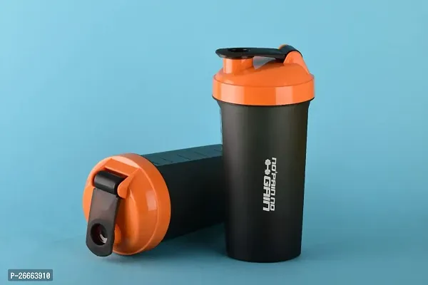 MACHAK Compact Gym Shaker Bottle With Blender Ball For Protein Shake, Bpa Free Material, Plastic, Assorted, 700ml - 1 Pc