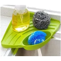 Machak Combo Kitchen Sink Organizer  3 in 1 Kitchen Rack Drainer  Washing Corner Tray-thumb3