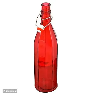 Machak Colhexa Glass Bottles With Cork 1litre, Kitchen Decoration (Red, 1)-thumb3