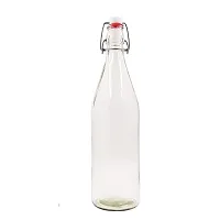 MACHAK Glass Water Bottle For Fridge With Flip Cap, 1 Litre,-thumb3