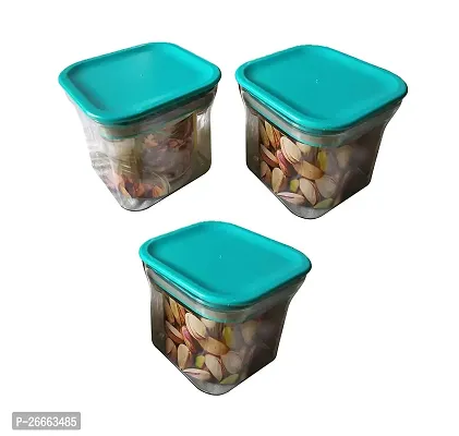 MACHAK Unbreakable Air Tight Food Storage Jar Kitchen Container Set | 600ml | Sky Blue | 4 Pc-thumb3