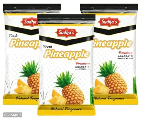 Sudha Milan Perfumery Works Pineapple Premium Incense Sticks (330 Sticks) Pack Of 3-thumb0