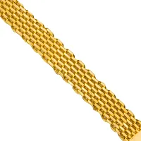 Piah Fashion Mens Stylish Bracelet for Mens  Boys 9633, gold, length-20 cm width- 1 cm-thumb1