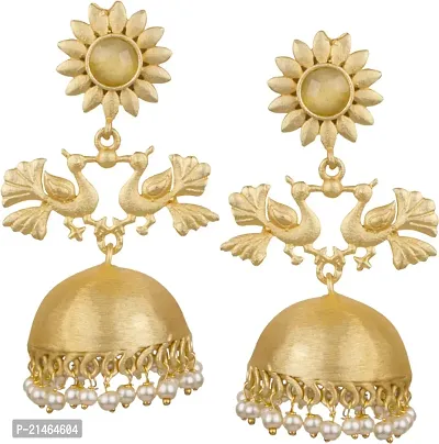 Brass Jhumkas Earrings For Women