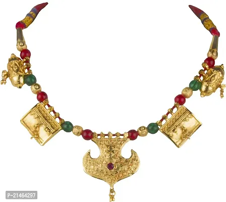 Stylish Golden Brass   Necklace For Women