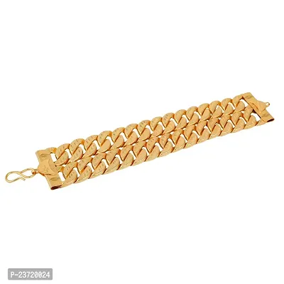 Piah Gold Plated 2 Line Styles bracelet for Mens-8124