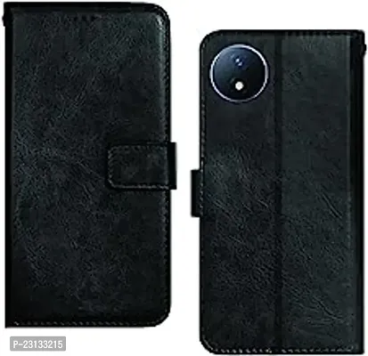 Vivo Y02 black Flip Cover