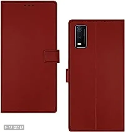 Vivo Y3s brown Flip Cover