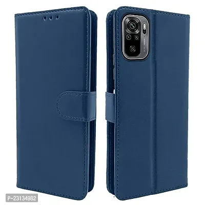 Mi Redmi Note 10, Note 10s blue Flip Cover-thumb0