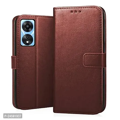 Oppo A78 5G brown Flip Cover