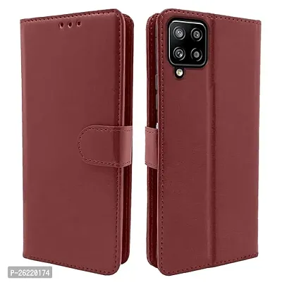 Samsung Galaxy A22 4G M22 4G F22 4G Brown Flip Cover