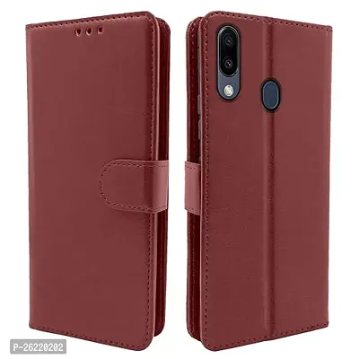 Samsung Galaxy M20 Brown Flip Cover