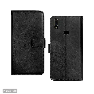 Vivo V11 Black Flip Cover-thumb0