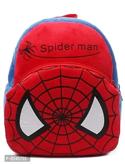 Spider Man Fancy Soft School Bag for Kids-thumb0