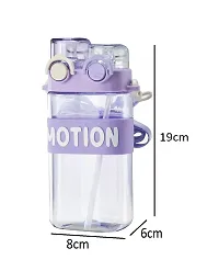 Classy Solid Sipper Water Bottle, 550ml-thumb1