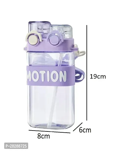 Classy Solid Sipper Water Bottle, 550ml-thumb2