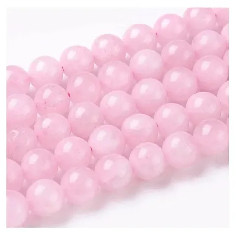OSHO POINT 8mm Natural Rose Quartz Beads Gemstone Round Loose Beads 45pcs for Jewelry Making