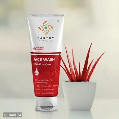 Earthy Essentials Red Aloe Vera Face wash, 100 ml-thumb2