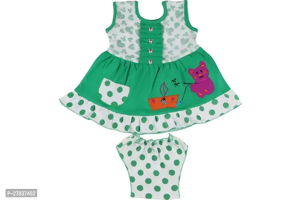 Baby Girls' Cotton Hosiery Frock and Panty Clothing Sets: Adorable and Comfortable Outfits for Little Princesses-thumb2