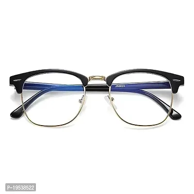 SunglassesMart Club Master Style Anti Glare Blue Light Blocking Lens for Computer Glasses for Men's and Women's  (Medium Size)
