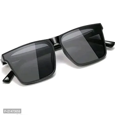 Stylish Square  Mc Stan Latest Stylish UV Protected Sunglasses For Men  Women Black Combo Pack Of 2-thumb4