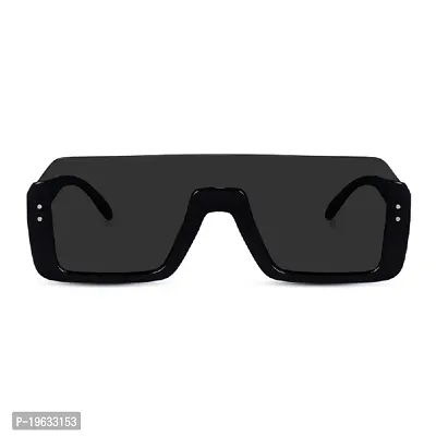 SunglassesMart  Latest Stylish Black Lens with Polycarbonate Sunglasses, Goggles For Men's and Women's -UV Protected, Pack of 1-thumb3