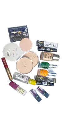 Lipstick Liquid lipstick Eyeliner Mascara Foundation Compact powder Sindoor Nail paint Remover Makeup Kit For Women.-thumb2