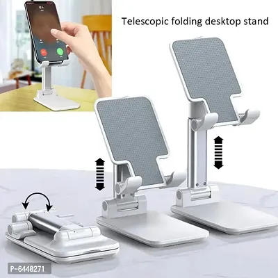 Adjustable and Foldable Desktop Phone Holder Stand for Phones Compatible with All Mobile Phone