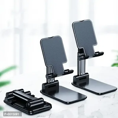 Adjustable and Foldable Desktop Phone Holder Stand for Phones Compatible with All Mobile Phone-thumb0
