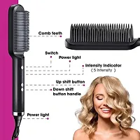 HAIR STRAIGHTENER COMB BRUSH (Random Colour)-thumb3