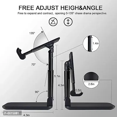 Adjustable and Foldable Desktop Phone Holder Stand for Phones Compatible with All Mobile Phone-thumb5