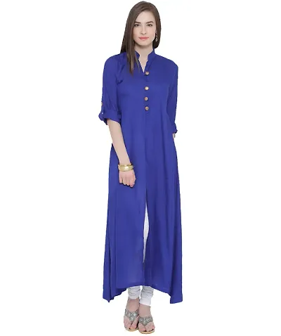 Must Have! Stylish Solid Crepe Kurtis