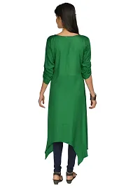 Green Party/Formal  Casual Wear Women Kurti-thumb1