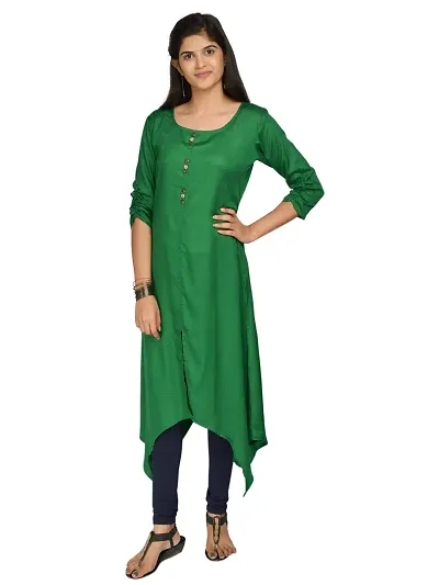 Plus Size Casual Wear Crepe Kurta