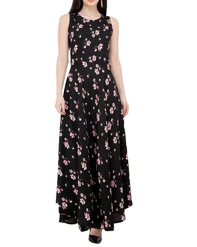 Reliable Crepe Floral Dress For Women