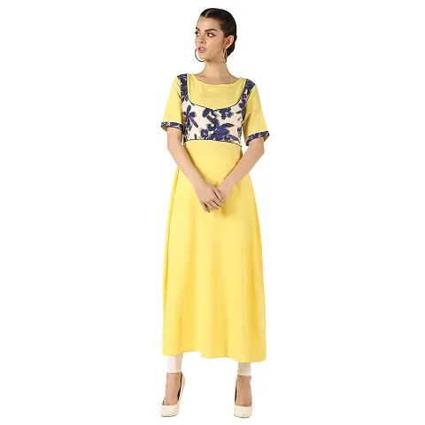 Reliable Crepe Floral Dress For Women