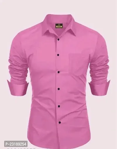 Classic Cotton Blend Solid Casual Shirts for Men