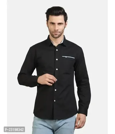 Black formal Triangle pocket shirt