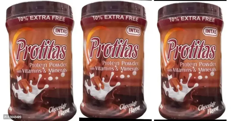Protitas Protein Powder 220 gm Chocolate Flavour Pack Of 3