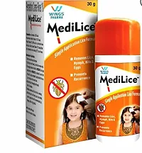 Medilice Anti Lice Cream Wash Single Application Lice Formula Pack Of 12 Each 30g-thumb1