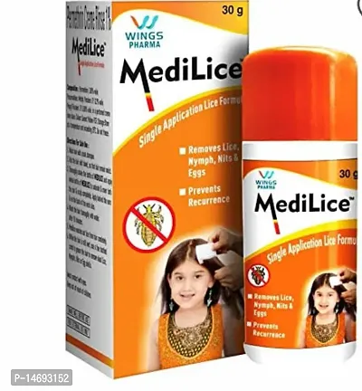 Medilice Anti Lice Cream Wash Single Application Lice Formula Pack Of 12 Each 30g-thumb2