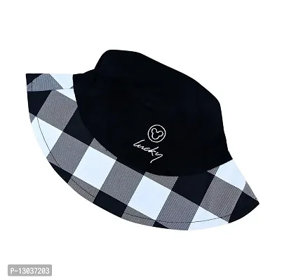 Buy Dopamine Combo Designer roti Lucky hat Stylish Bucket hat Cap for Child  boy or Girl of Age ''15 to 20 Years with Sunshade Summer caps Men Women  (Pack of 2) (Black