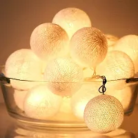 A Mark Collections 16 Balls 3.5meter Home Decoration Light Thai Warm Color Rattan Ball String Lights for Diwali ,Navratri and Christmas-thumb1