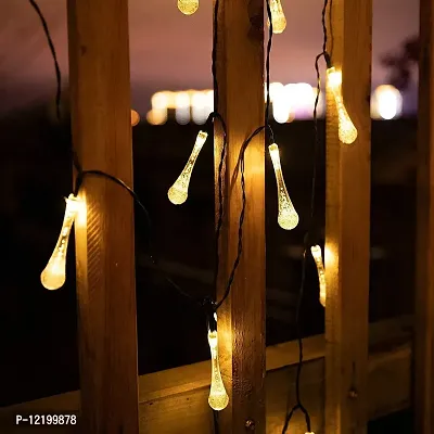 A Mark Collections Fairy Water Drop String Ball Light 40 LED Outdoor String Lights Waterproof Crystal Water Drop Fairy Lights, Decoration Lighting for Diwali |Home |Garden |Christmas-thumb4