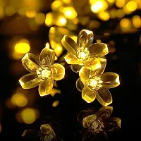 A Mark Collections Silicone Flower Fairy String Lights, 16 LED 4 Meter Series Lights for Festival Home Decoration (Warm White,Plastic,Corded Electric,Corner)-thumb1