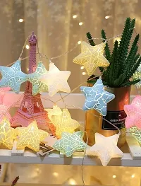 A Mark Collections 16 LED Crack Star Pastel String Light 4 MTS for Baby Kids Room, Birthday, Home Decoration, Diwali,-thumb1