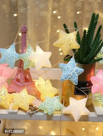 A Mark Collections 16 LED Crack Star Pastel String Light 4 MTS for Baby Kids Room, Birthday, Home Decoration, Diwali,-thumb2